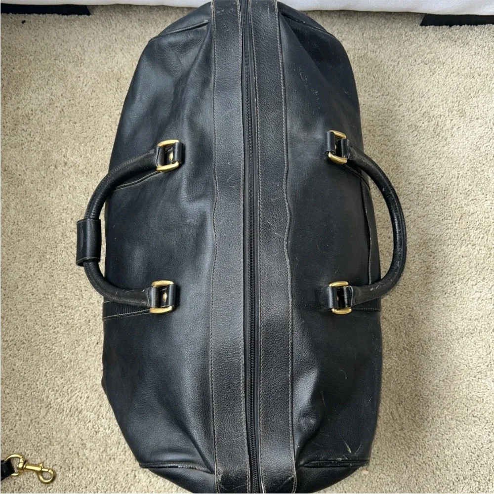 Black Gucci Leather Men's Duffel Bag - Picture 7 of 14